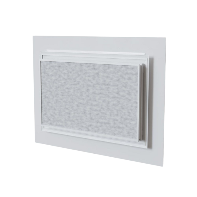 Baillindustrie - Grille de reprise + porte filtre Confort White - Photo produit arriere COL600X400